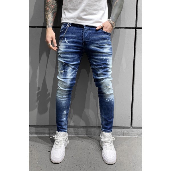 Jean Βlack Island 6587 Μπλέ Skinny fit